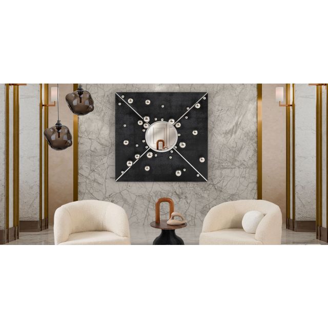 Espejo Decorativo Tix Negro