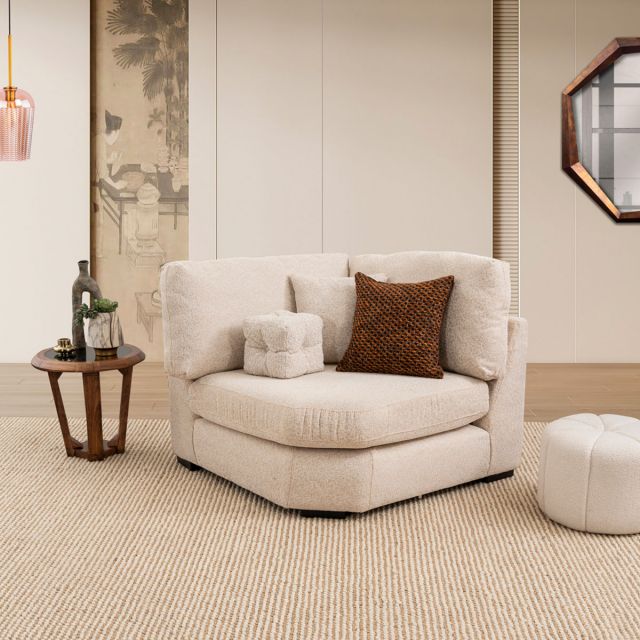 Sillón Esquinero Creta Algodón