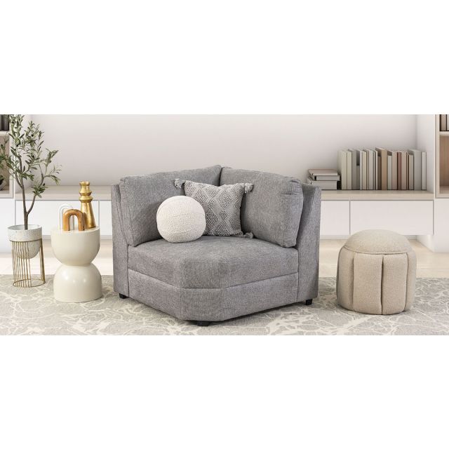 Sillón Esquinero Elite Gris Claro