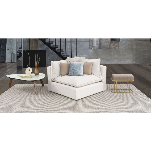 Sillón Esquinero Macca Blanco