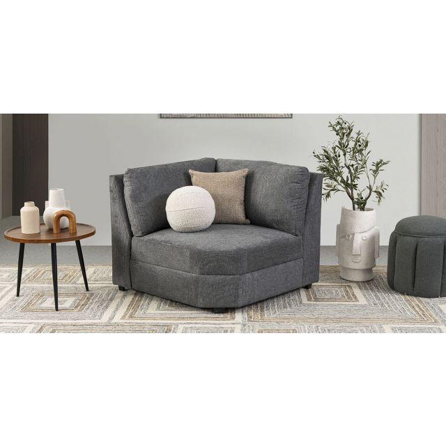 Sillón Esquinero Elite Gris Charcoal 