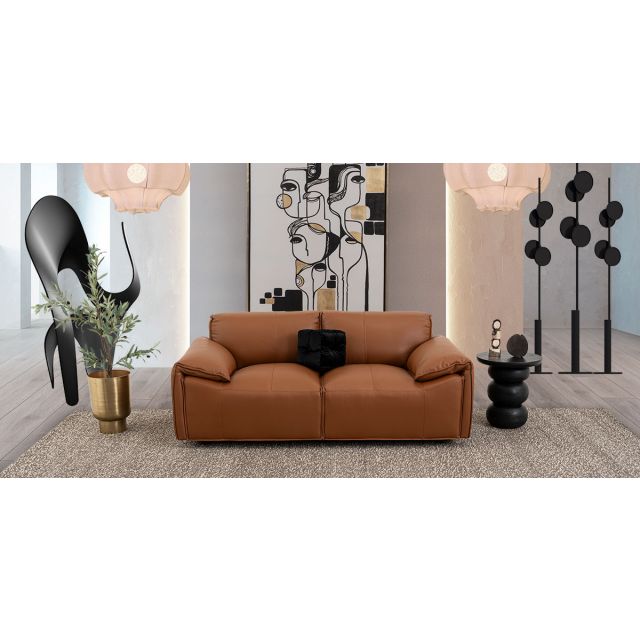 Sofá 2 Plazas Piel Meyer Café