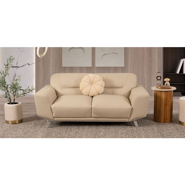 Sofá 2 Plazas Piel Ameno CL Beige (Boal)