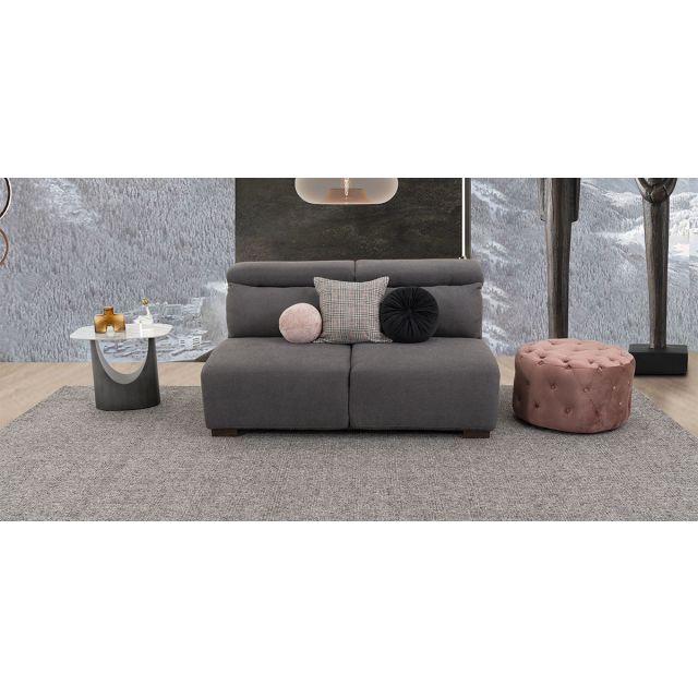 Sofá 2 Plazas Sin Brazos Cloe CL Gris