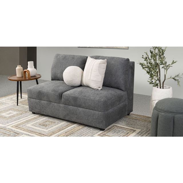 Sofá 2 Plazas Elite Gris Charcoal 