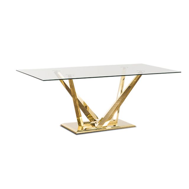 Mesa Comedor Rectangular 200 x 100 cm Royal Gold LV