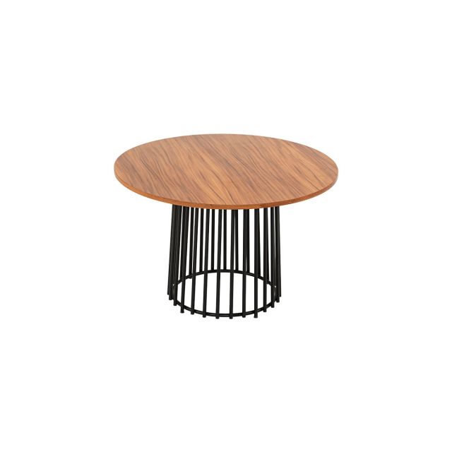 Mesa Comedor Redonda 120 Cm Valentina Café