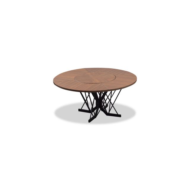 Mesa Comedor Redondo 160 Cm Piastri Café