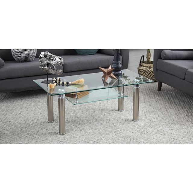 Mesa De Centro Rectangular Enkel II Plata