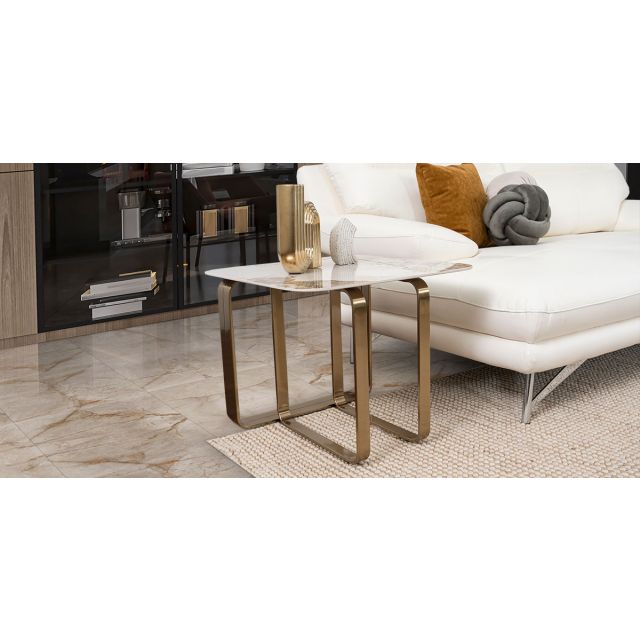 Mesa Lateral Cuadrada Fall Dorado