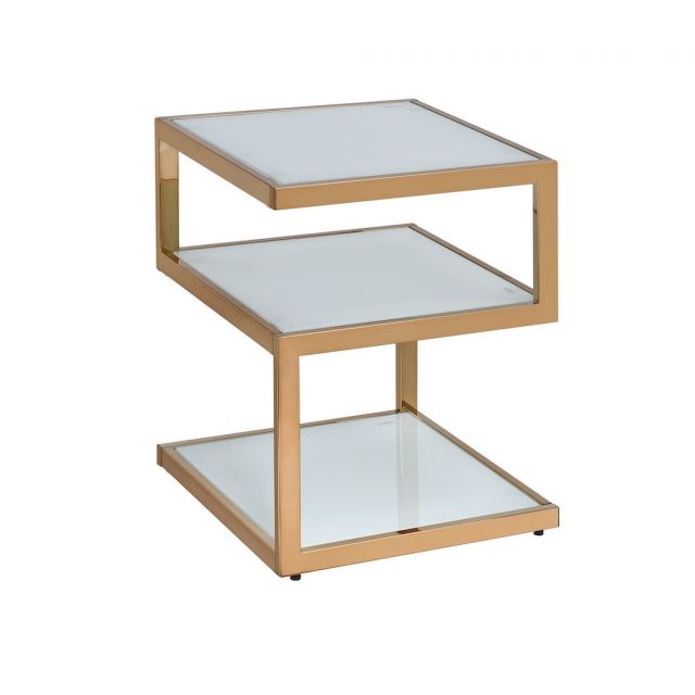 Mesa Lateral Cuadrada Alyea Blanco
