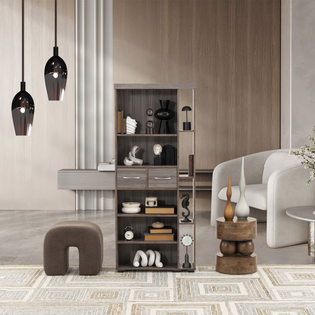 Modulo Lateral 2 Cajónes Juliana Gris