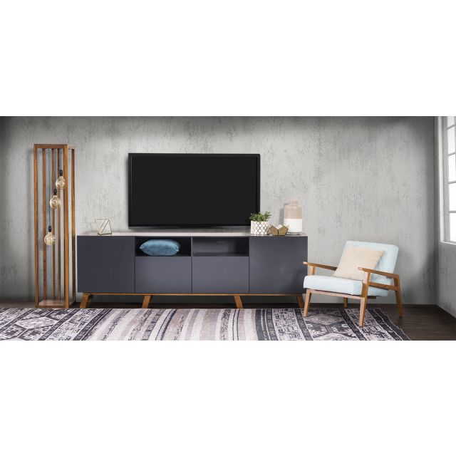 Mueble de TV 240 Cm Quebec Life Gris