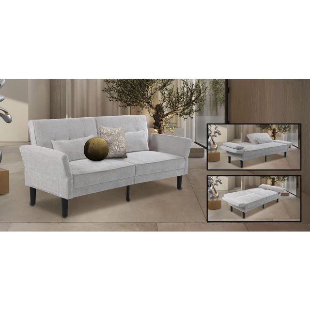 Sofá Cama Multiposición Noir Gris