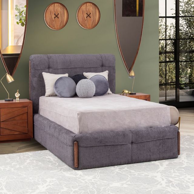 Cama Matrimonial Namora Gris