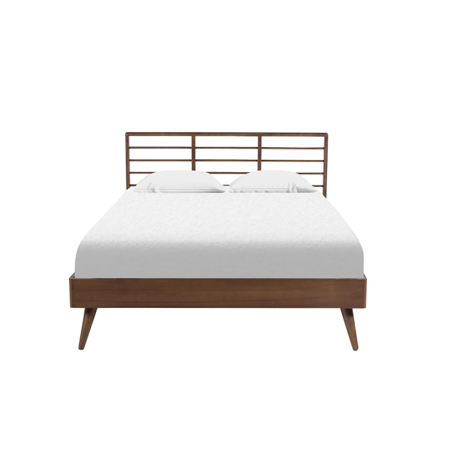 Cama Matrimonial Leonora  Chapa Nogal