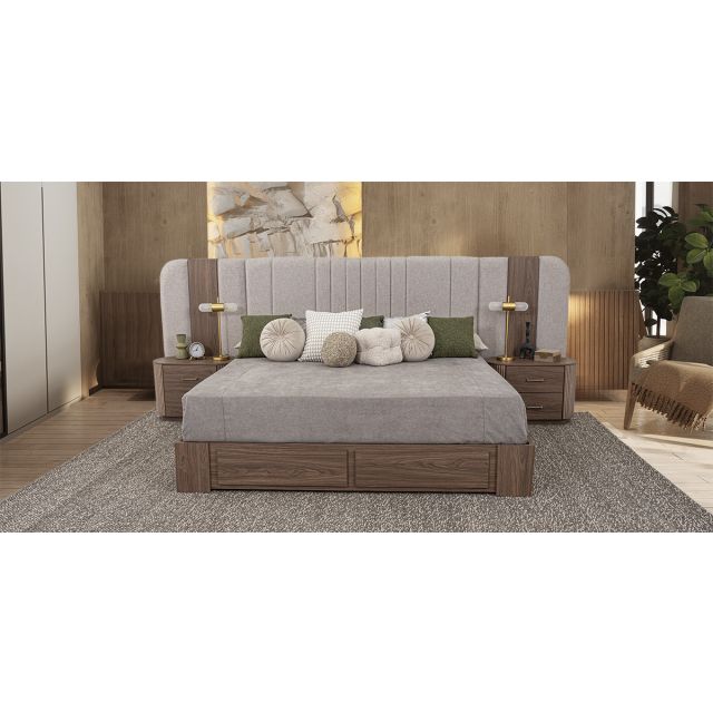 Recámara King Size Padma CL Café 3 Piezas