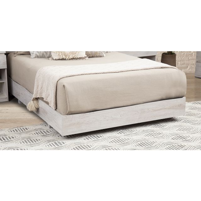 Base De Cama Matrimonial Haití Blanco