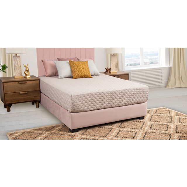 Base De Cama Queen Size  Megan Rosa