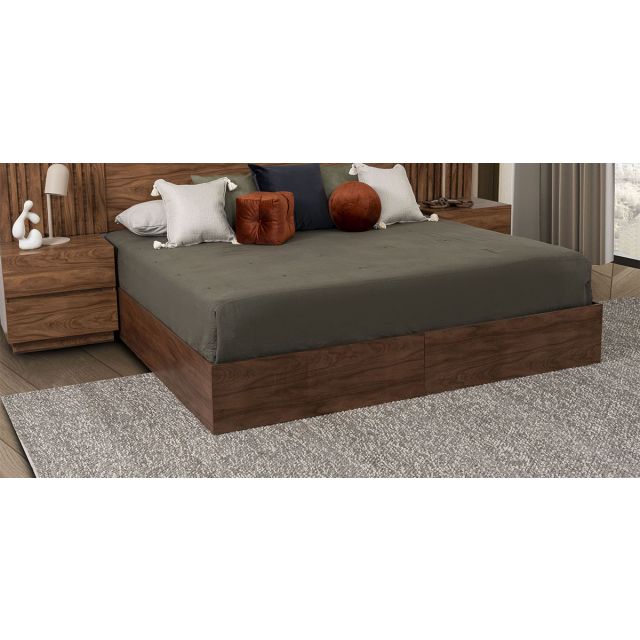 Base De Cama King Size Giannis Café 2 Piezas