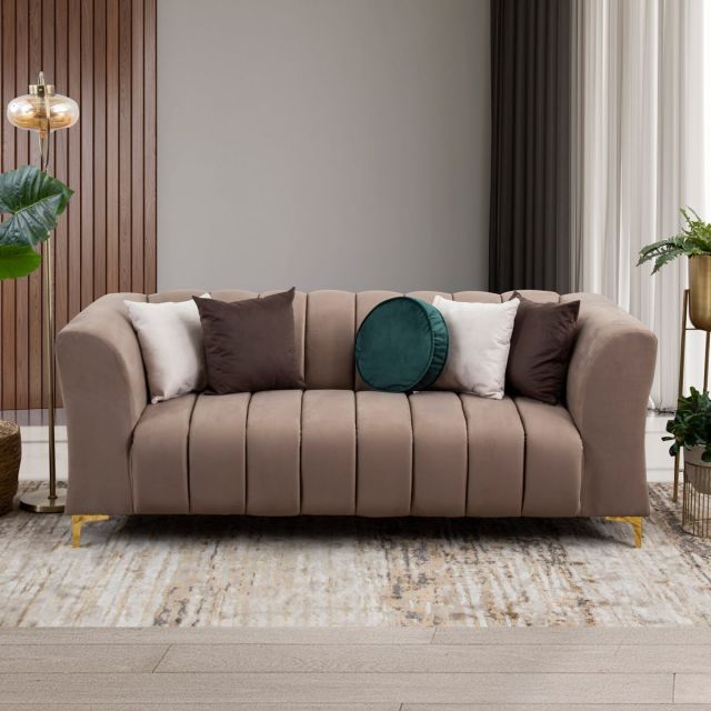 Sofá 3 Plazas Emma Beige 