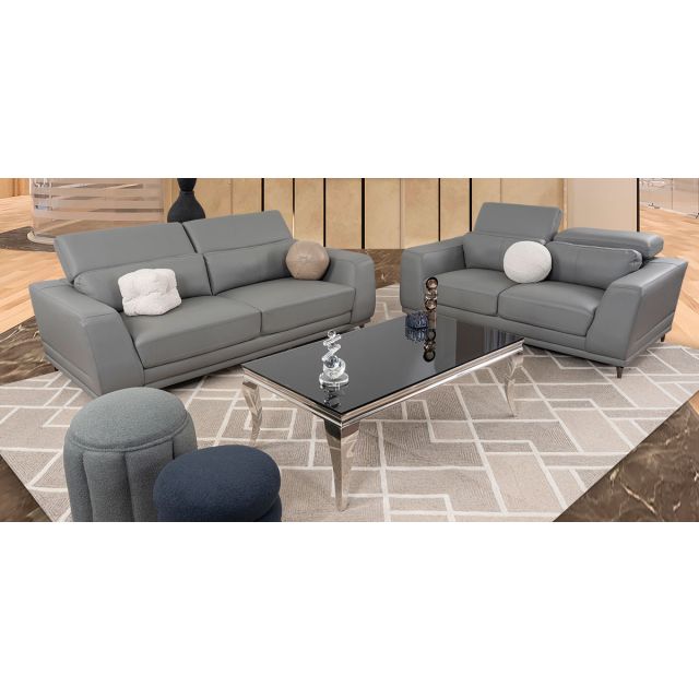 Sala Piel Lecce Gris