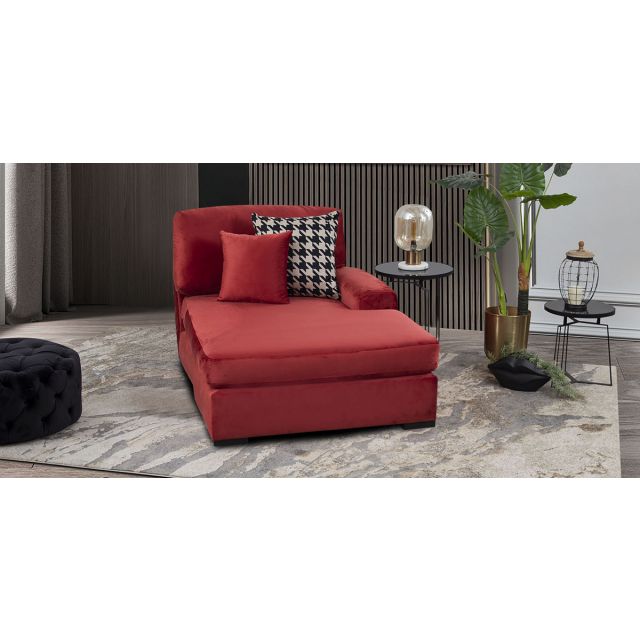 Chaise Long Creta Love Red