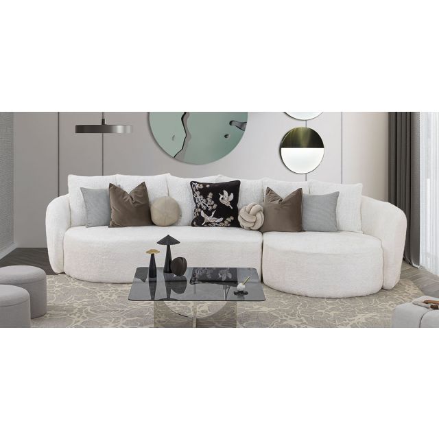 Sala En L Derecha Charlotte Blanco