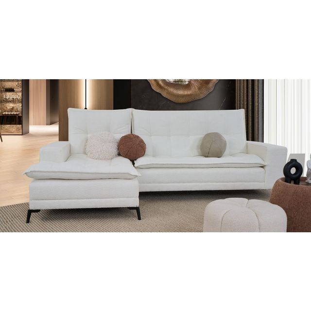 Sala En L Con Respaldo Abatible Izquierda Jennifer Beige