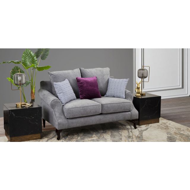 Sofá 2 Plazas James Dark Grey