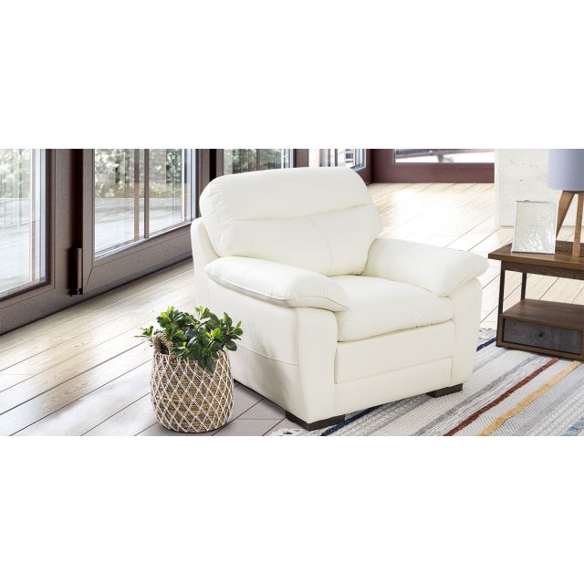 Sillón Piel Match Angels Blanco  (Boal)