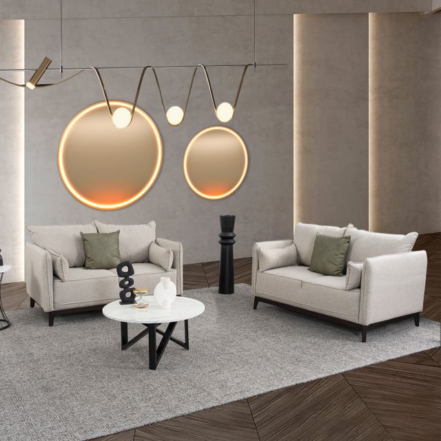 Sala Boston Beige 2 Piezas