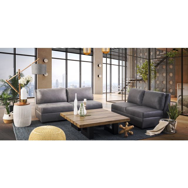 Sala Gea Montana Gris 2 Piezas