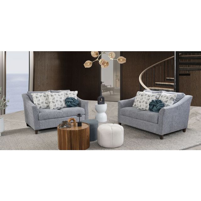 Sala Geovanna Gris 2 Piezas