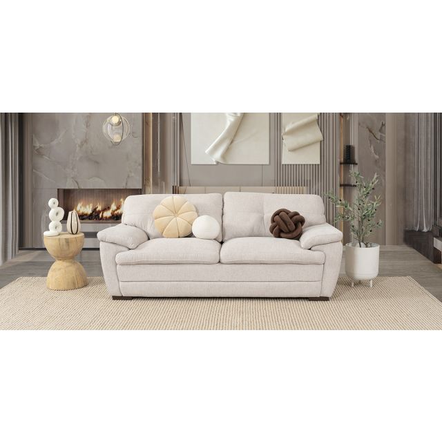 Sofá 3 Plazas Jerry Promo Beige (Boal)