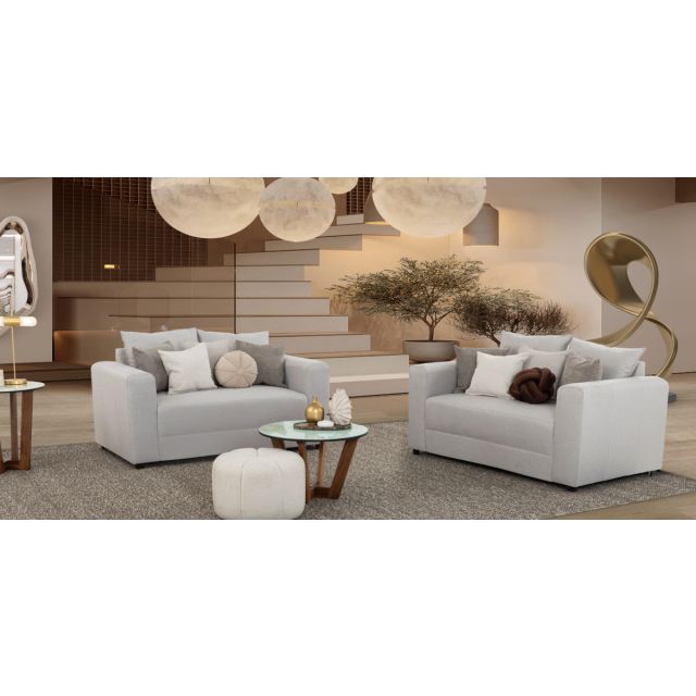 Sala Kyros Gris 2 Piezas
