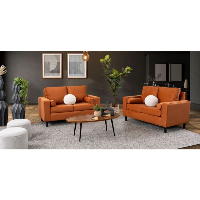 Sala Landmark Naranja Terracota 2 Piezas