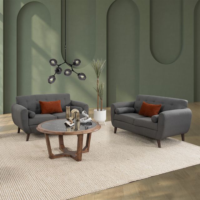 Sala Monet Gris Charcoal 2 Piezas