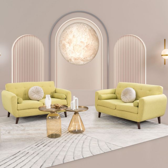 Sala Monet Verde Lemon 2 Piezas