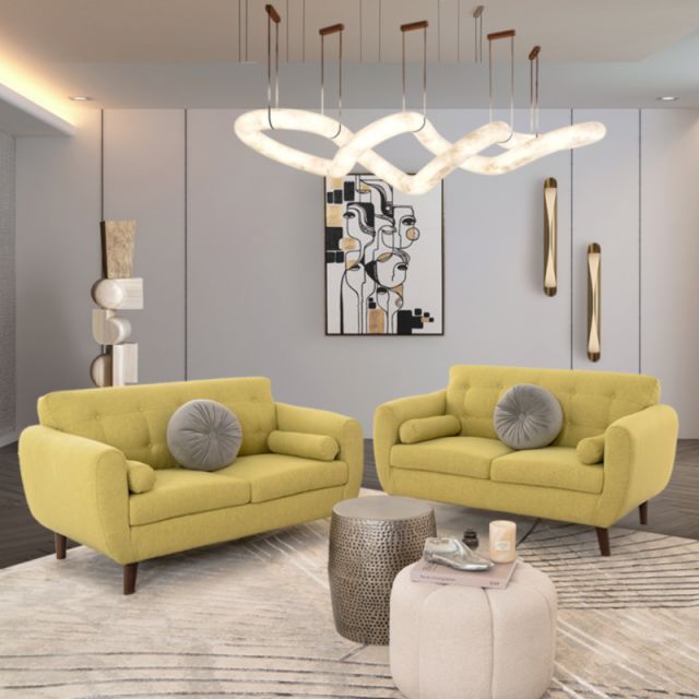 Sala Monet Verde Lemon 2 Piezas