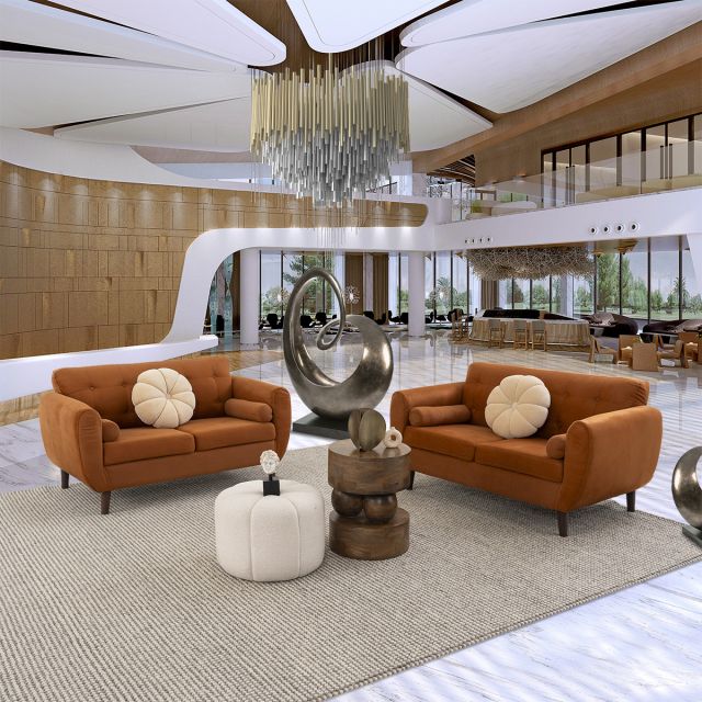 Sala Monet Terracota 2 Piezas