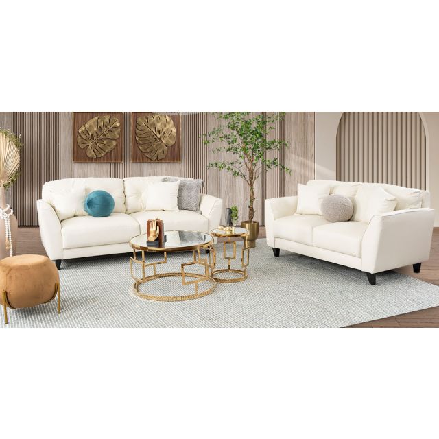 Sala Piel Match Paris Blanco Hueso