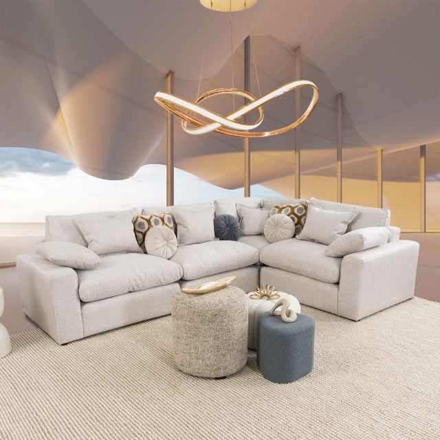 Sala Romelly Beige 4 Piezas