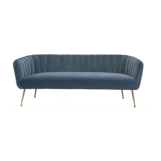 Sofá 3 Plazas  Deco Tejido Gris