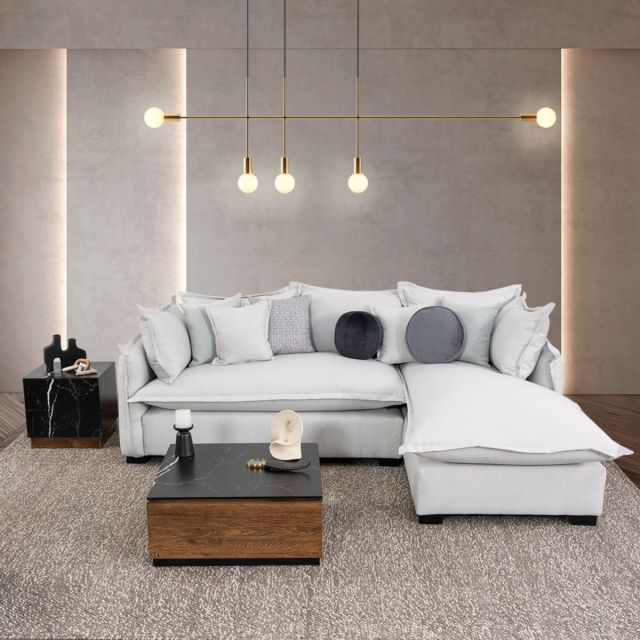 Sala Modular Derecha Polet Blanco Humo