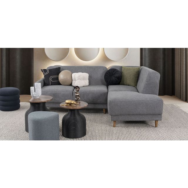 Sala En L Derecha Venecia Gris