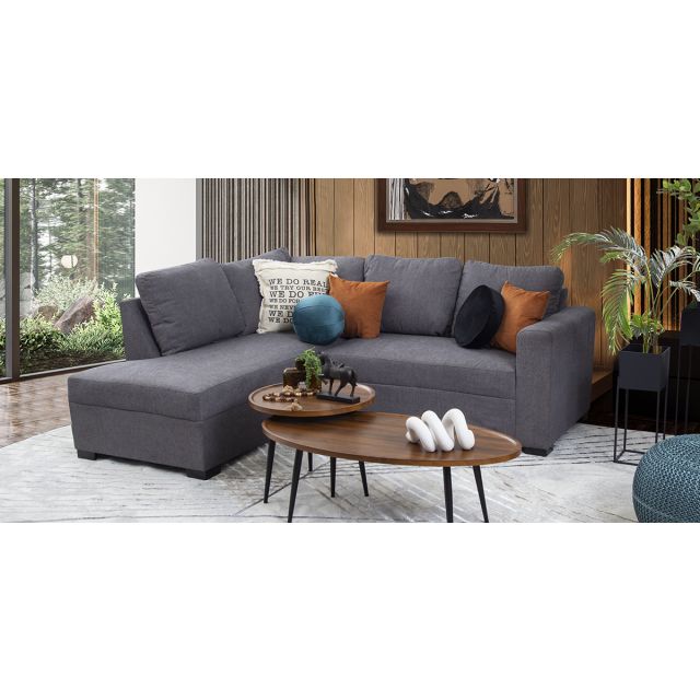 Sala Modular Izquierda Anya New Gris Grafito