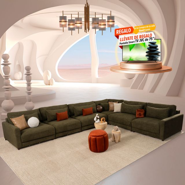 Sala Eland CL Verde 6 Piezas