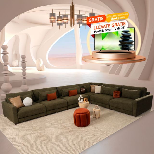 Sala Eland CL Verde 6 Piezas