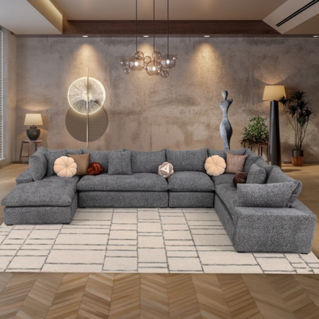 Sala Luccini Gris Charcoal 5 Piezas